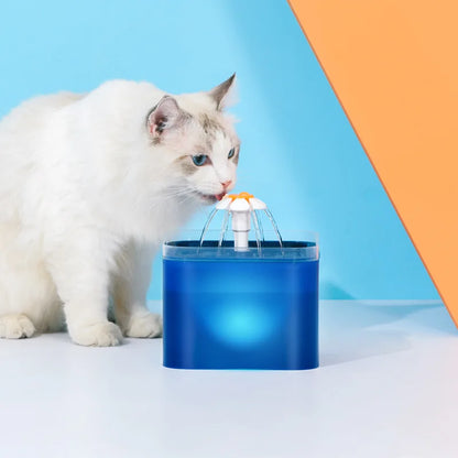 2L Automatic(USB) Cats Water Fountain with LED Lighting